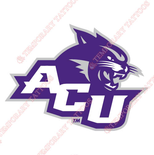 Abilene Christian Wildcats 2013-Pres Primary Customize Temporary Tattoos Stickers NO.3681
